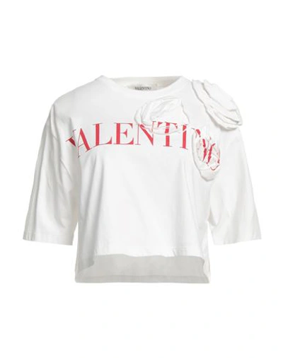 Shop Valentino Garavani Woman T-shirt White Size L Cotton