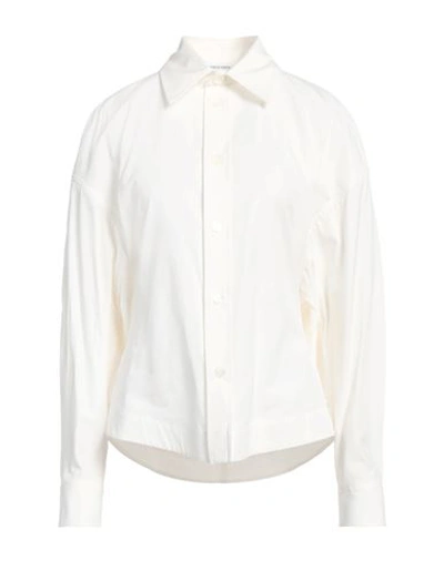 Shop Bottega Veneta Woman Shirt Off White Size 2 Cotton, Viscose, Polyester