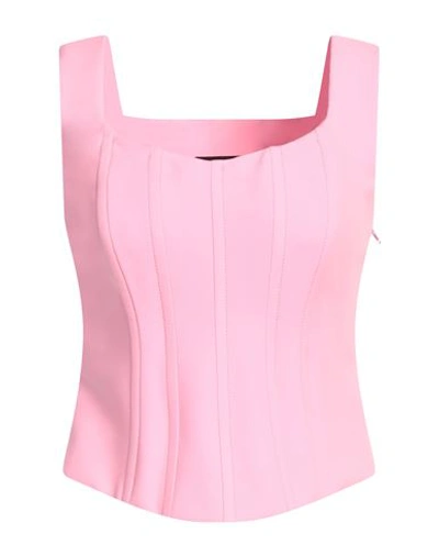 Shop Boutique Moschino Woman Top Pink Size 6 Polyester