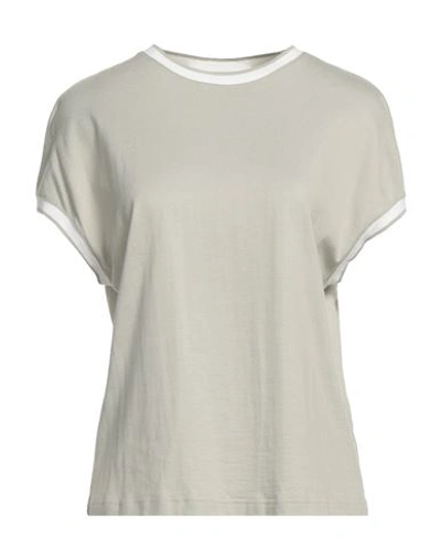 Shop Eleventy Woman T-shirt Light Grey Size S Cotton