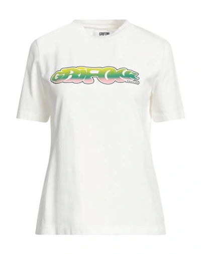 Shop Grifoni Woman T-shirt White Size S Cotton
