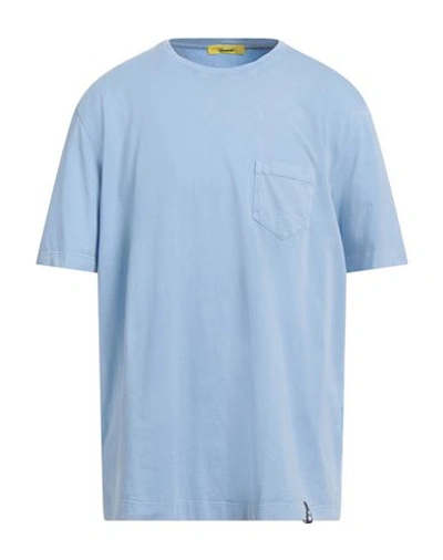 Shop Drumohr Man T-shirt Light Blue Size 3xl Cotton