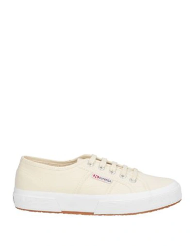 Shop Superga Woman Sneakers Cream Size 6.5 Textile Fibers In White