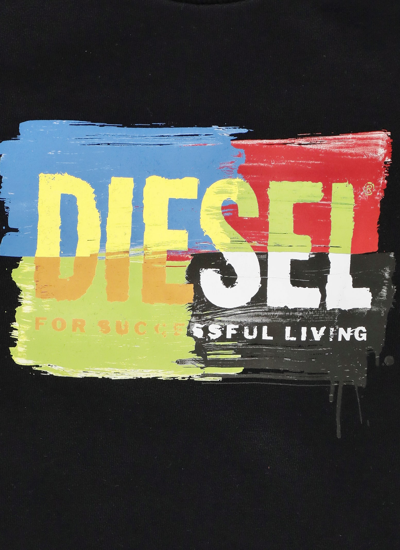 Shop Diesel Skand Over Sweatshirt In Black