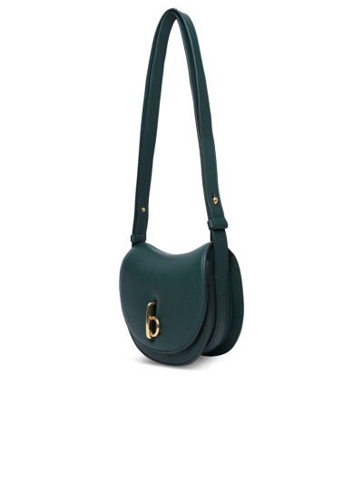 Shop Burberry Rocking Horse Mini Bag In Green Leather
