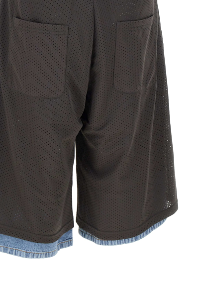 Shop Diesel P-ecky Shorts In Grey/blue