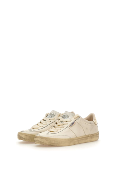 Shop Golden Goose Soul Star Sneakers In White/gold