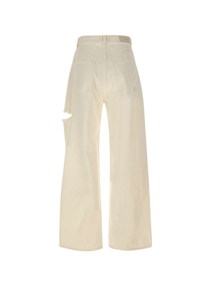 Shop Icon Denim Poppy Cotton Jeans In White