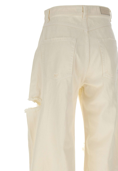 Shop Icon Denim Poppy Cotton Jeans In White
