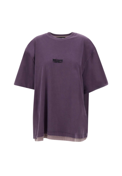 Shop Rotate Birger Christensen Enzyme Cotton T-shirt In Purple