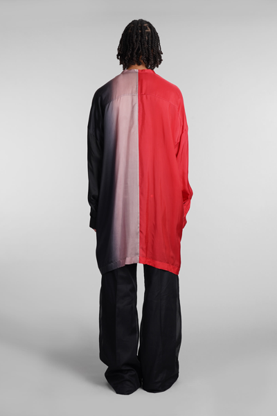 Shop Rick Owens Minimal Larry Shirt Shirt In Multicolor Polyamide Polyester