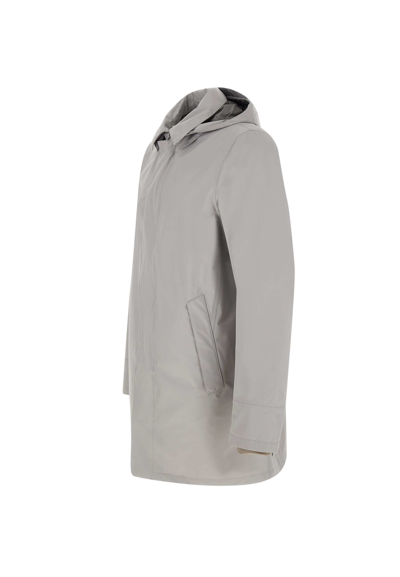 Shop Herno Raincoat Goretex Paclite In Grey