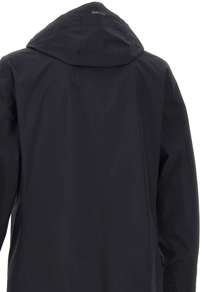 Shop Herno Raincoat Goretex Paclite In Black