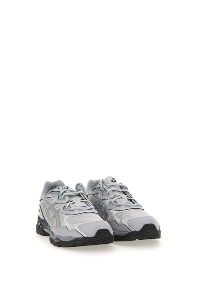 Shop Asics Gel Nyc Leather Sneakers In Grey