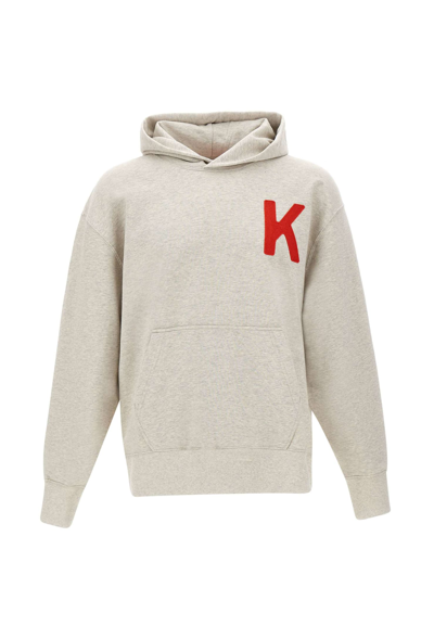 Shop Kenzo Lucky Tiger Cotton Sweatshirt In Grey