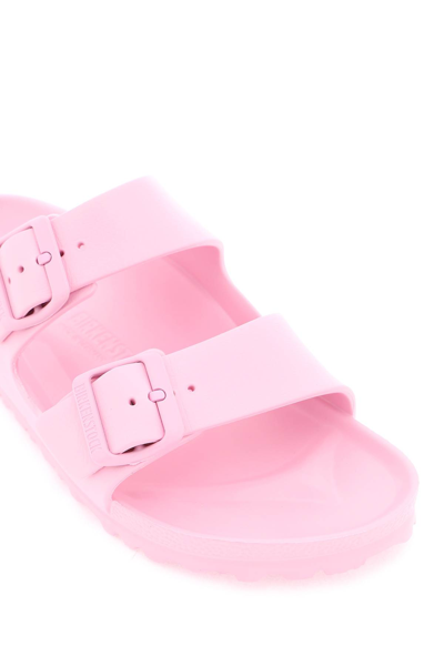 Shop Birkenstock Arizona Eva Slides Narrow Fit In Fondant Pink (pink)