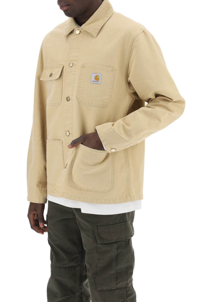 Shop Carhartt Michigan Cotton Jacket In Boubon Bourbon (beige)