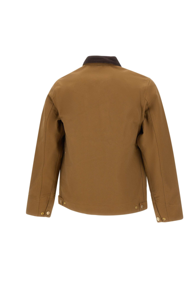 Shop Carhartt Cotton Detroit Jacket In Brown