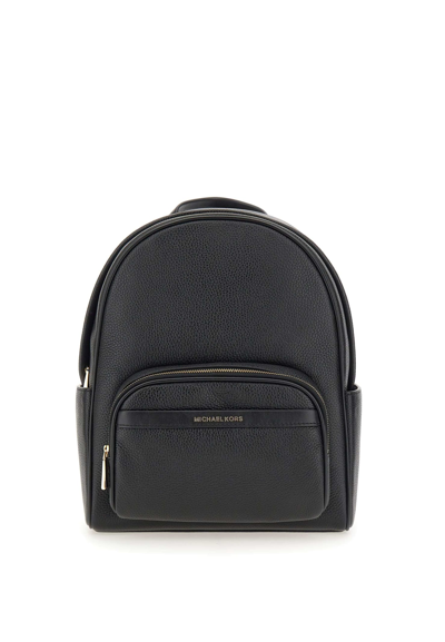 Shop Michael Michael Kors Leather Backpack In Black