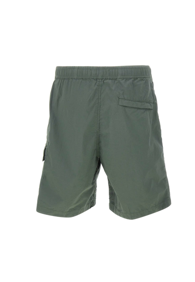 Shop Stone Island Comfort Bermuda Shorts In Green