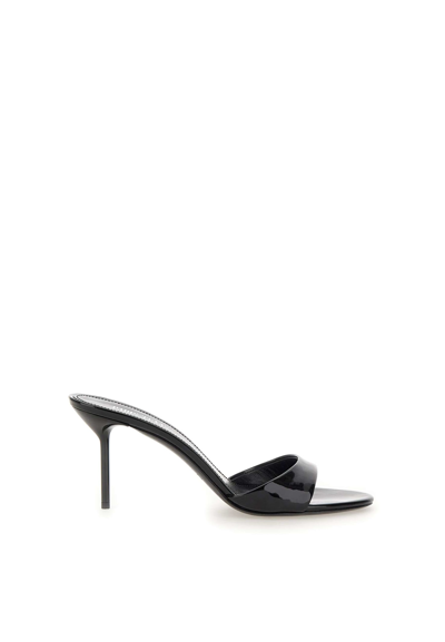 Shop Paris Texas Lidia Mule 85 Patent Leather Sandals In Black
