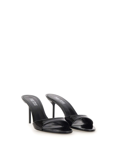 Shop Paris Texas Lidia Mule 85 Patent Leather Sandals In Black