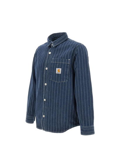 Shop Carhartt Orlean L/s Shirt In Blue