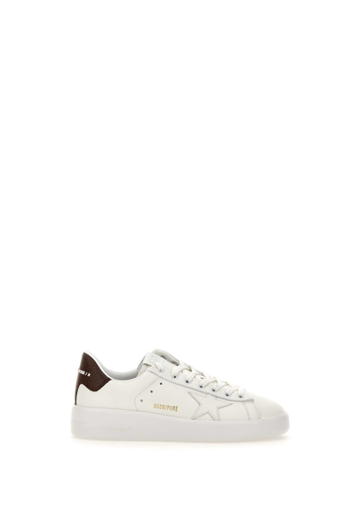 Shop Golden Goose Pure New Sneakers In White-burgundy