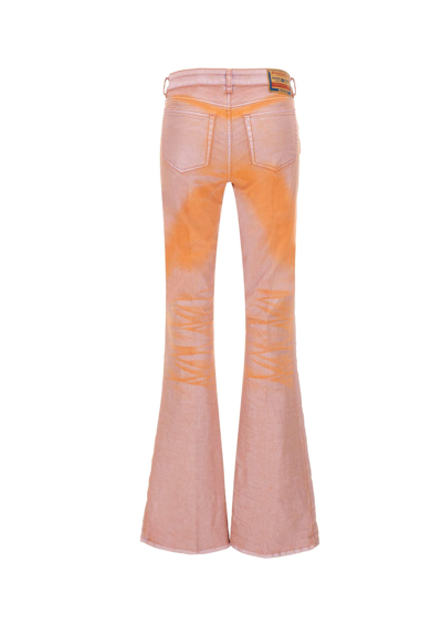 Shop Diesel Bootcut And Flare Jeans 1969 D-ebbey 068kt Jeans In Pink