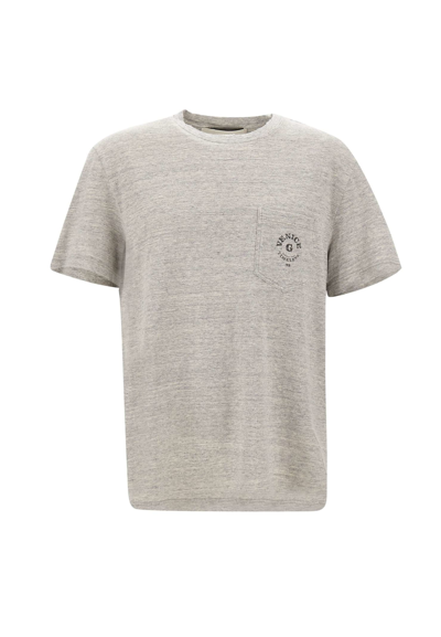 Shop Golden Goose Cotton T-shirt In Grey