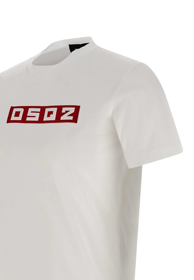 Shop Dsquared2 Cool Fit Tee Cotton T-shirt In White