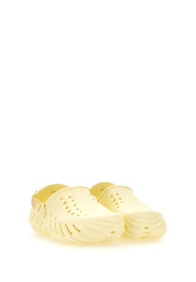 Crocs Yellow Echo Clogs In White