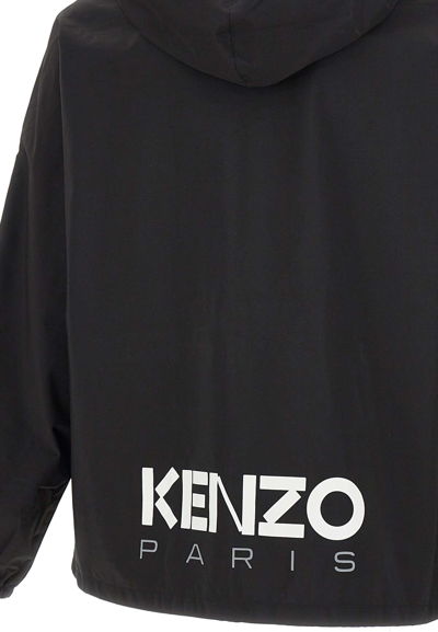 Shop Kenzo Bicolor Kb Windbrea Windbreaker In Black