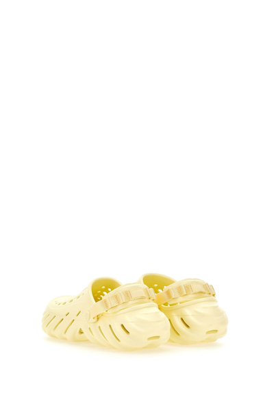 Crocs Yellow Echo Clogs In White