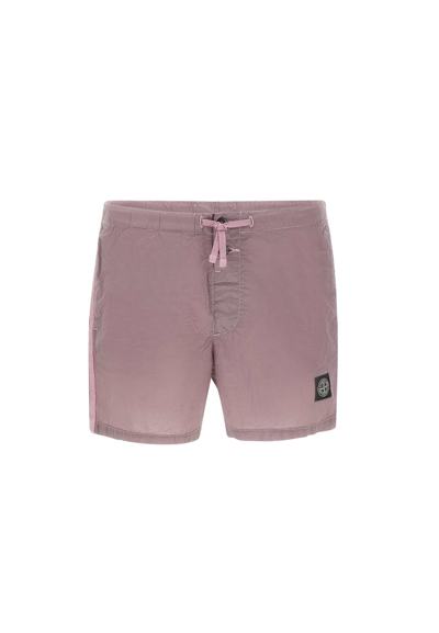 Shop Stone Island Swimsuit In Pink