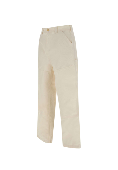 Shop Carhartt Wide Panel Trousers In White