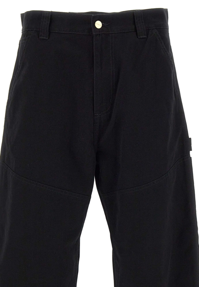 Shop Carhartt Wide Panel Trousers In Black