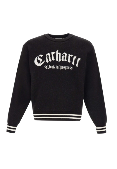 Shop Carhartt Onyx Sweater Viscose And Wool Sweater In Black