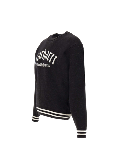 Shop Carhartt Onyx Sweater Viscose And Wool Sweater In Black