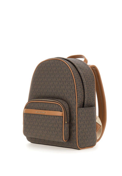 Shop Michael Michael Kors Leather Backpack In Brown