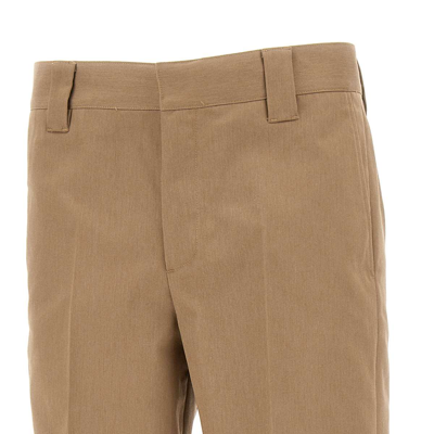 Shop Golden Goose Chino Skate Efrem Cotton Trousers In Beige