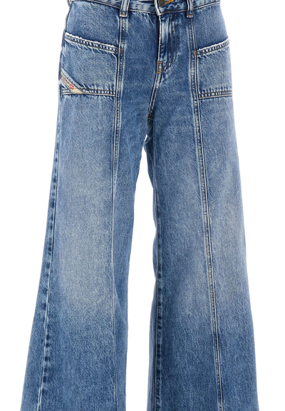 Shop Diesel Bootcut And Flare Jeans D-akii 09h95t Jeans In Blue