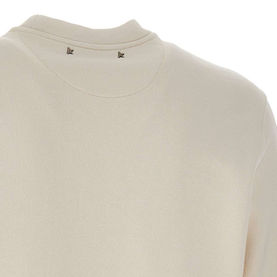 Shop Golden Goose Archibald Cotton Sweatshirt In White