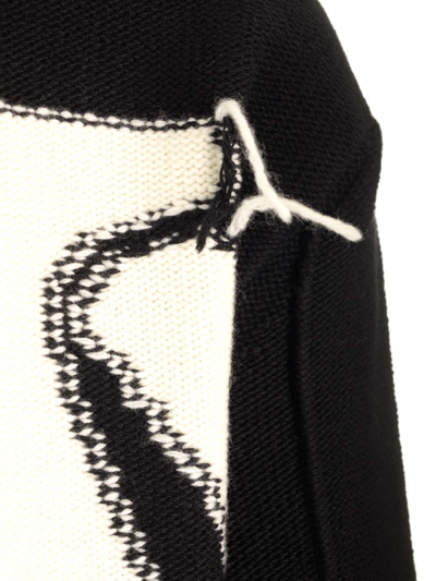 Shop Off-white Oversized Wool Sweater In Black