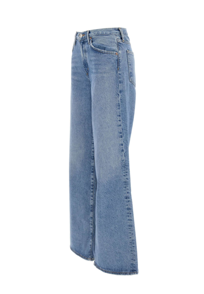 Shop Agolde Clara Jeanorganic Cotton Jeans In Blue