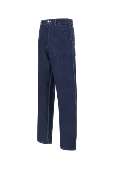 Shop Carhartt Simple Pant Jeans In Blue