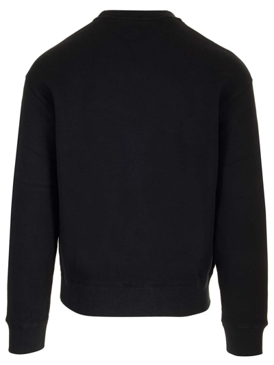 Shop Maison Kitsuné Crewneck Sweatshirt In Black