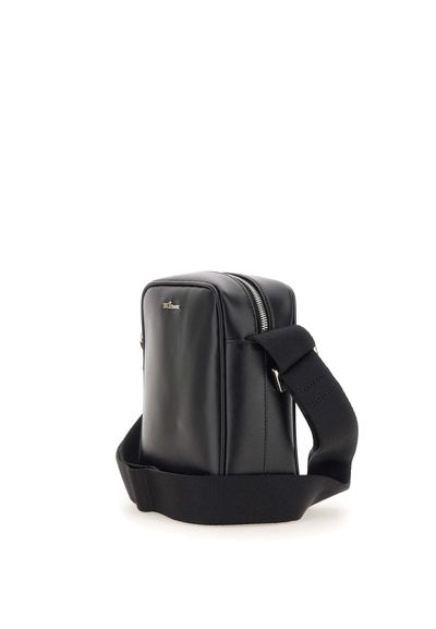 Shop Kiton Leather Bag In Black