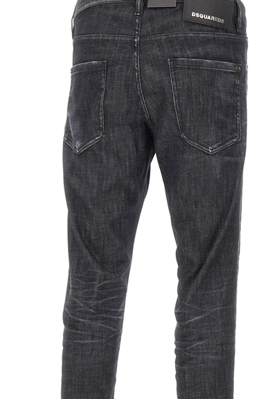 Shop Dsquared2 Cool Guy Jean Cotton Jeans In Black