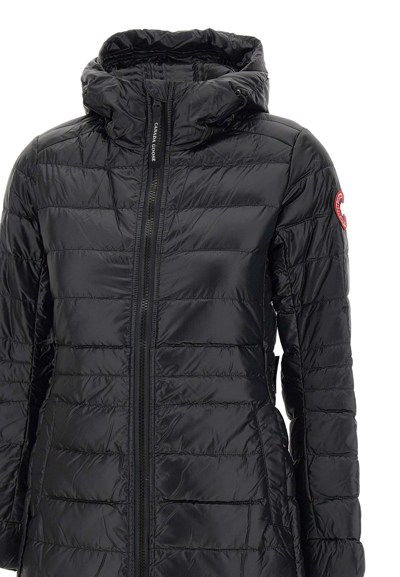 Shop Canada Goose Cypress Hoodie Down Jacket In Black
